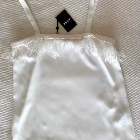 DKNY CAMI WITH FEATHERS - Picture 7 of 7